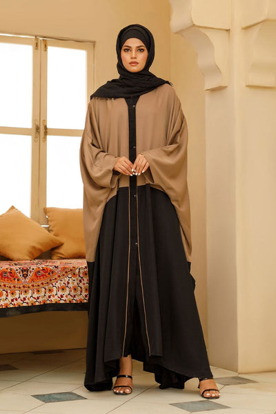 Hijabi - Black Batwing Abaya - Studio by TCS
