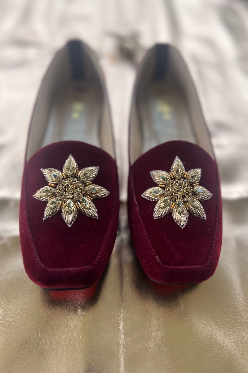 MILLI SHOES Fancy Loafer Maroon 8512 – Studio by TCS