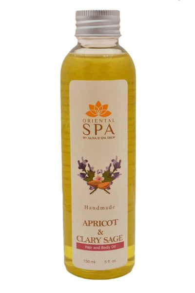 Aliya B - Apricot and Clary Sage Hair and Body Oil - Studio by TCS