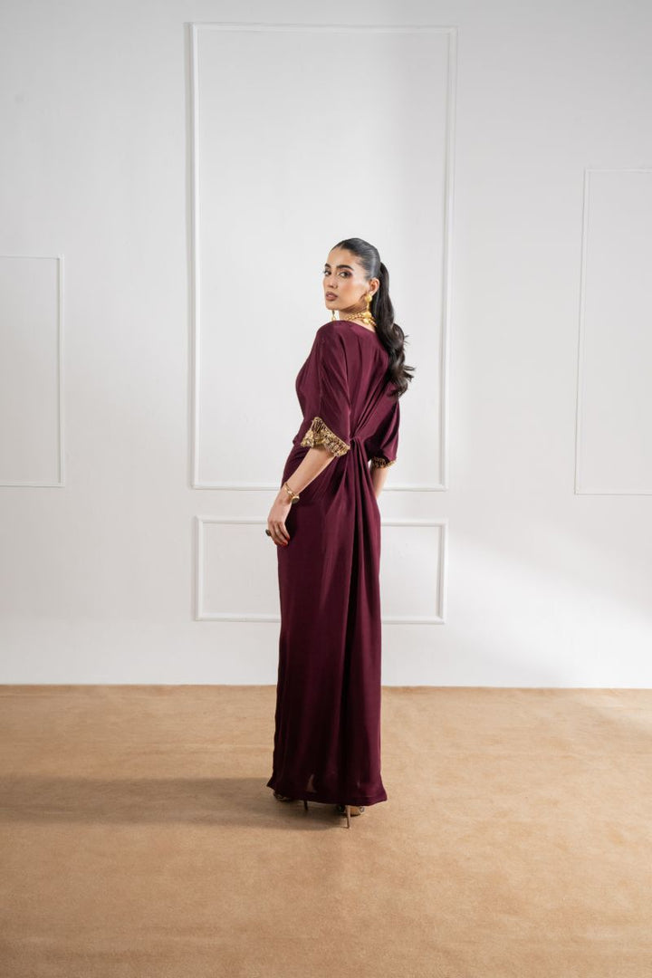 Maria Osama Khan - Celine - Plum  - Grip & Korean - 2 Piece