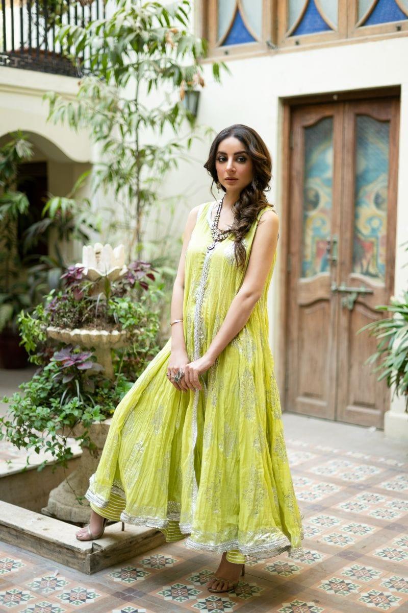 slim fit dress slacks Citrus Green Bamboo Sleeveless Maxi Dress – Twist Boutique main image 0
