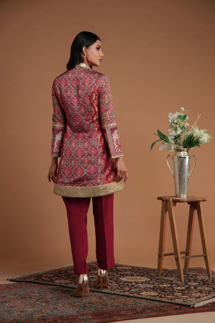 Shamaeel - EE-09 - Silk & Organza - 3 Piece