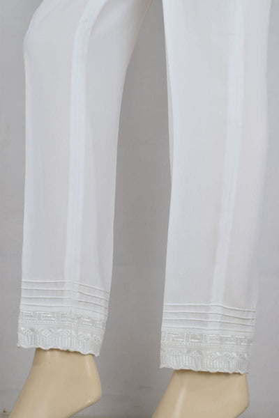 Wov - Crepe Cig Lace Pant - Off White - Studio by TCS