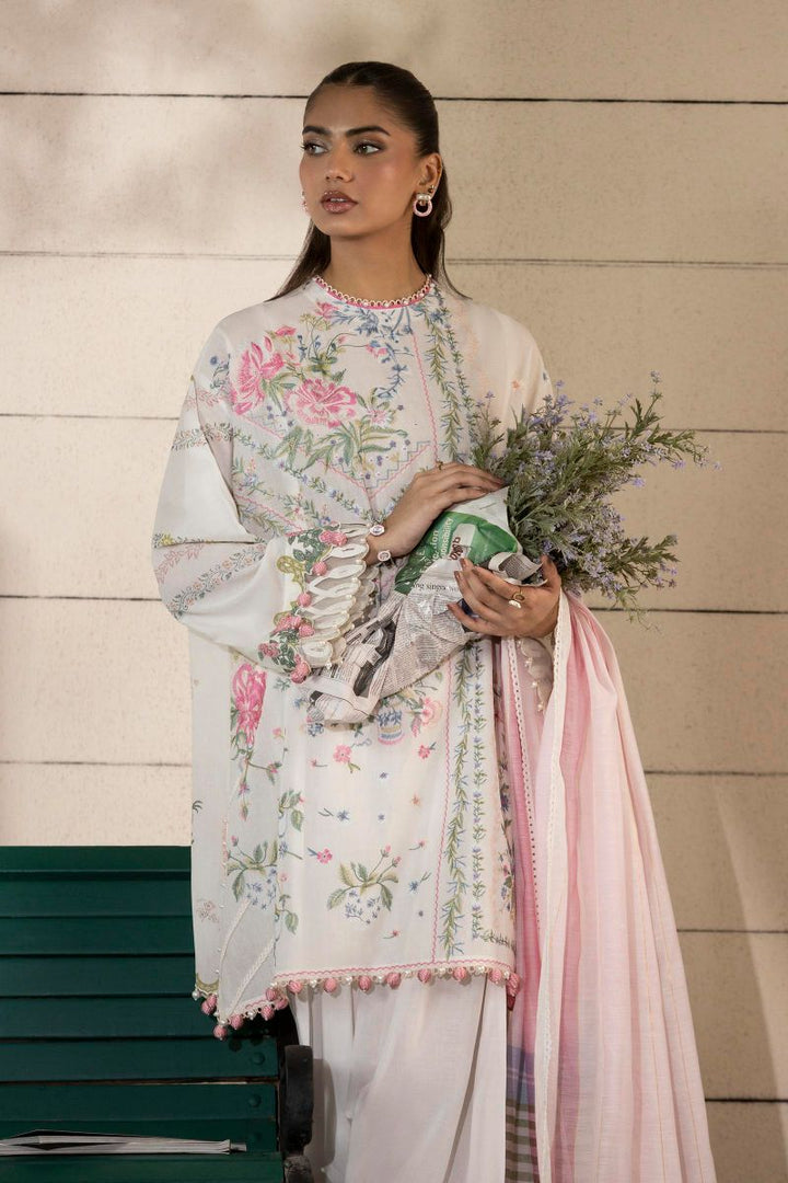 Sana Safinaz - M251-001A-3DG - Lawn - 3 Piece - Unstitch