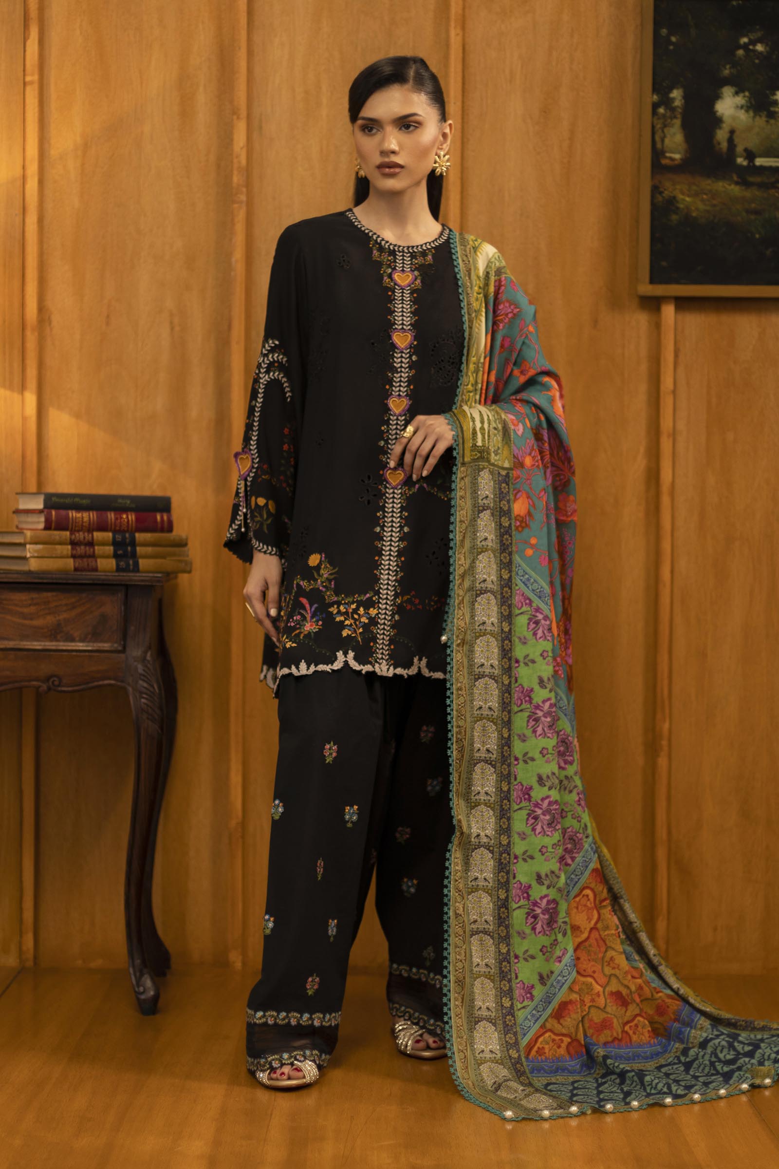 Shop Sana Safinaz - Linen Muzlin - 3 Piece - Unstitched - M253