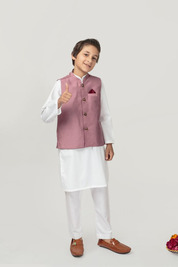 Cheeco Chic - MWCEID24 - mauve pink - cotton silk - waistcoat - 1 piece