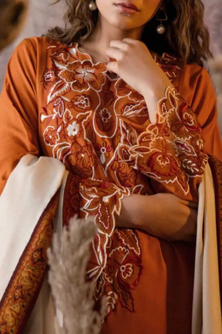 Natasha Kamal - Russet - orange - Silk Karandi - 3 Piece - Studio by TCS