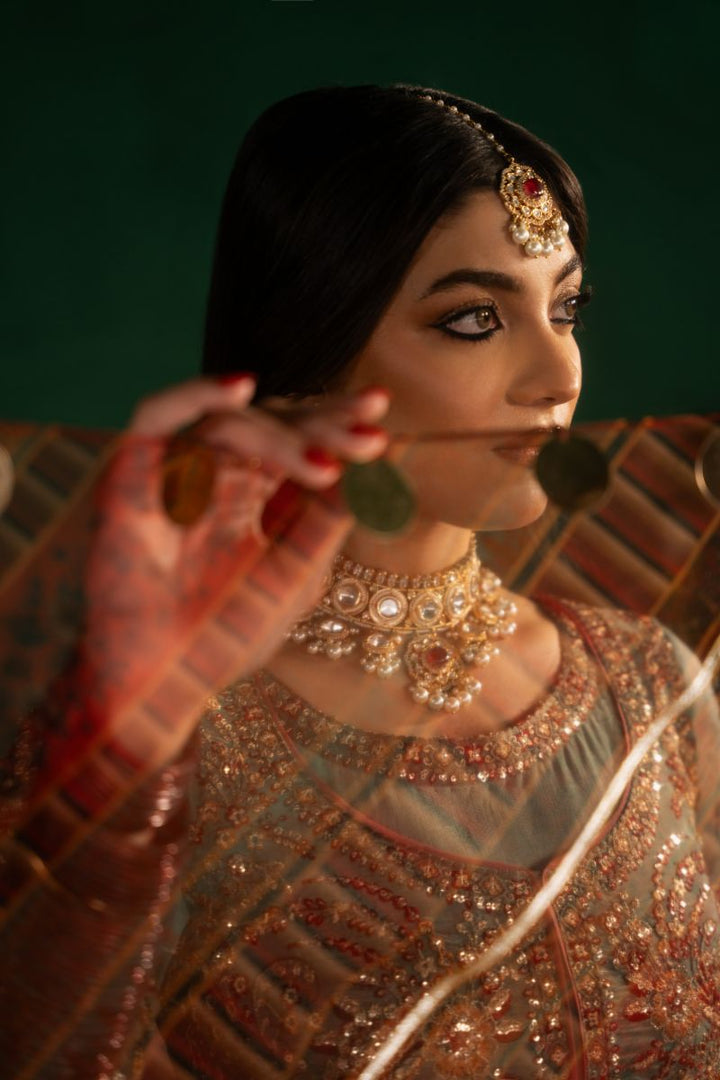 Maria Osama Khan - Sahar-e-Jashan - Green - ORGANZA & Grip SILK - 3 Piece