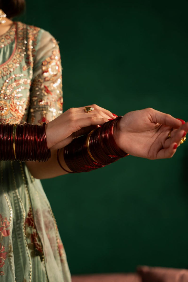 Maria Osama Khan - Sahar-e-Jashan - Green - ORGANZA & Grip SILK - 3 Piece