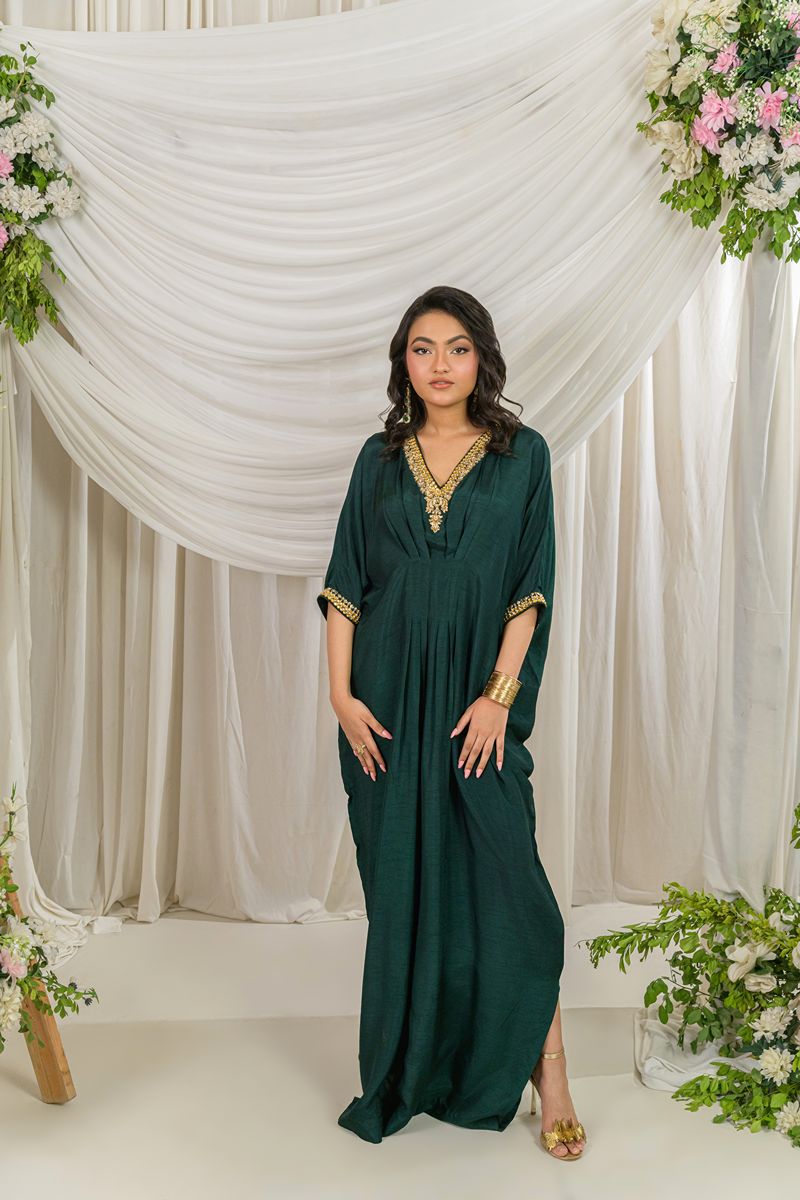 Shop Alishba Kashif - VERDE - Emerald Green - Korean Rawsilk - 1 Piece | Studio by TCS Shop Alishba Kashif - VERDE - Emerald Green - Korean Rawsilk - 1 Piece | Studio by TCS