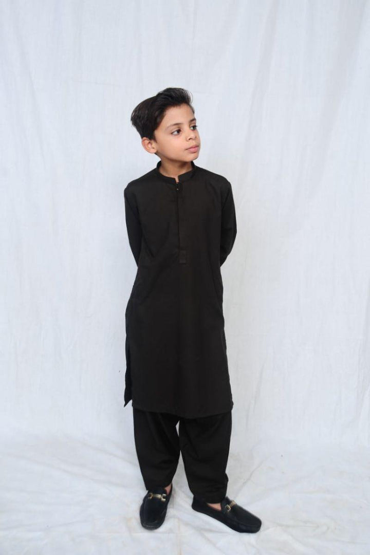 Mom4Little - Dark Brown shalwar kameez set