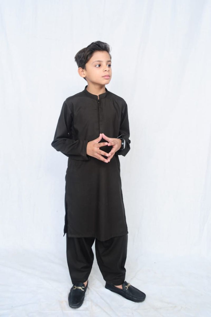 Mom4Little - Dark Brown shalwar kameez set