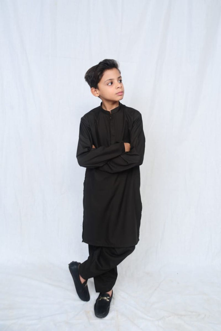 Mom4Little - Dark Brown shalwar kameez set
