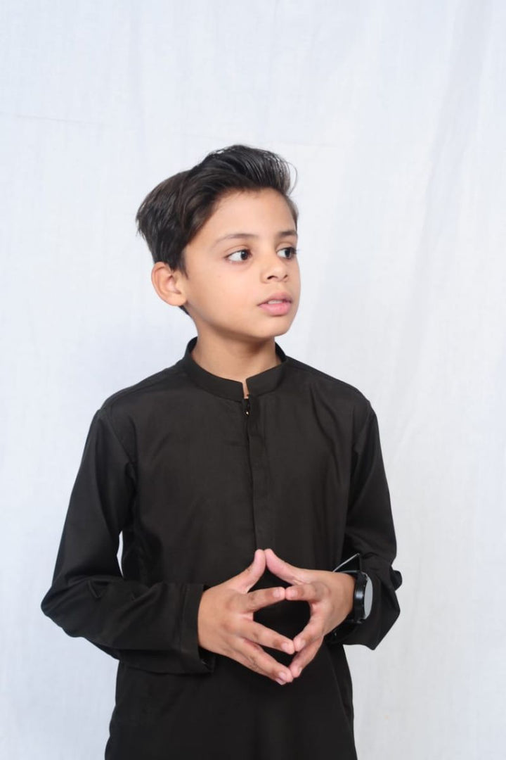 Mom4Little - Dark Brown shalwar kameez set