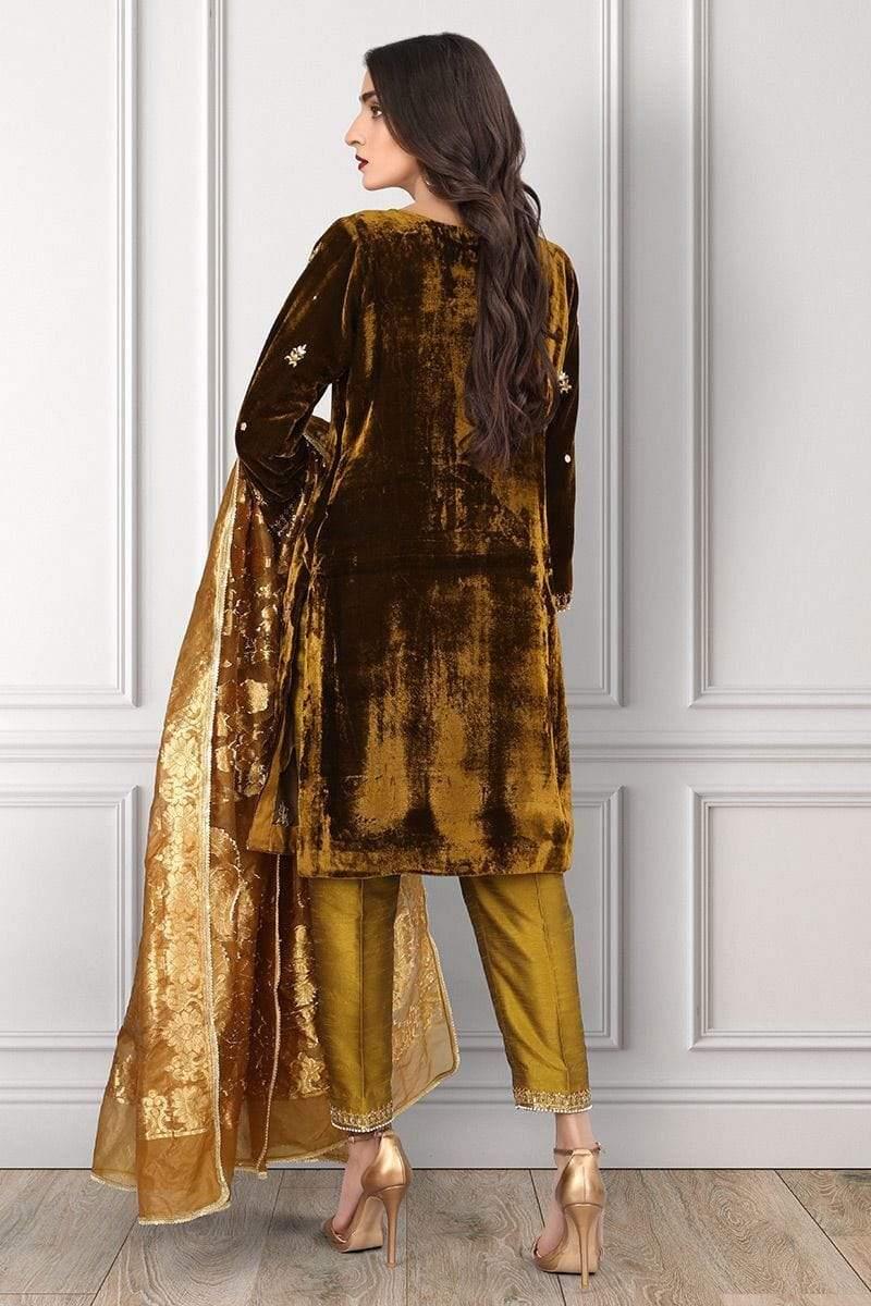 Sadia Aamir - Soft Golden Brown Diadem - SAL-07