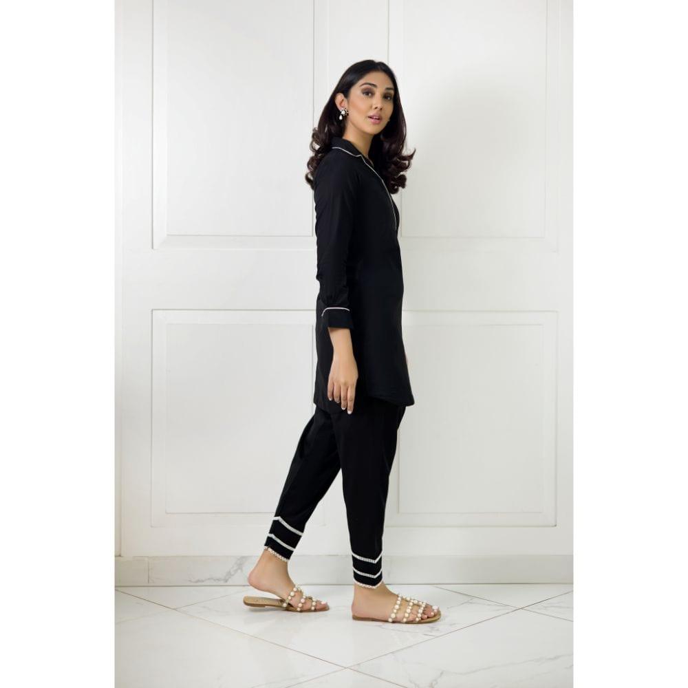 Shehrnaz - SHK-1010 - Black - Cotton - 2 Piece - Studio by TCS