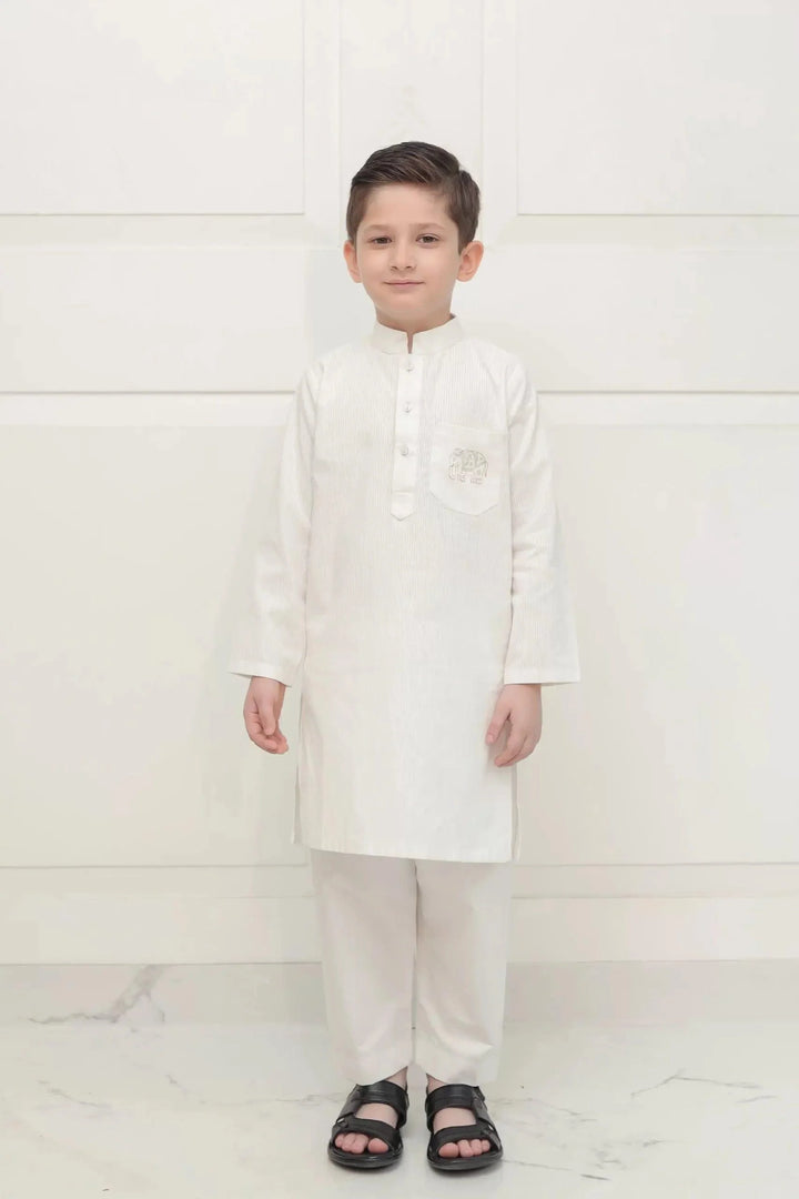 Shehrnaz - SHKK-984 - White - Block Print - 2 Piece - Studio by TCS