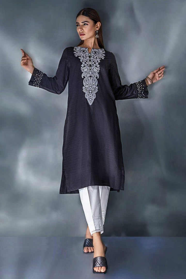 Malook - Lesoir - Black - Embroidered - 1 Piece - Studio by TCS