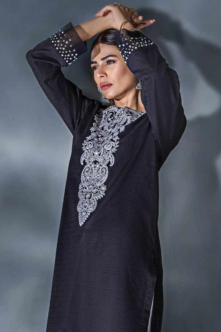 Malook - Lesoir - Black - Embroidered - 1 Piece - Studio by TCS