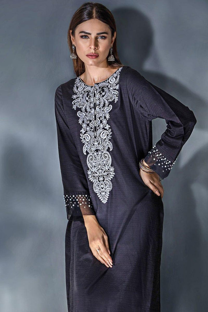 Malook - Lesoir - Black - Embroidered - 1 Piece - Studio by TCS