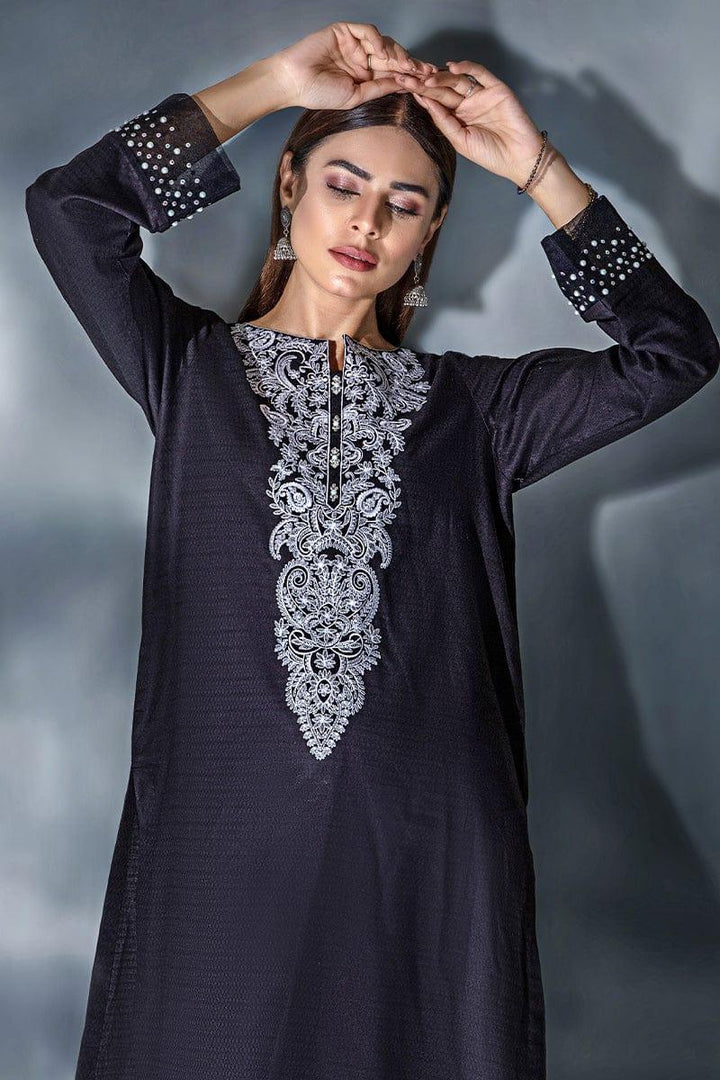 Malook - Lesoir - Black - Embroidered - 1 Piece - Studio by TCS