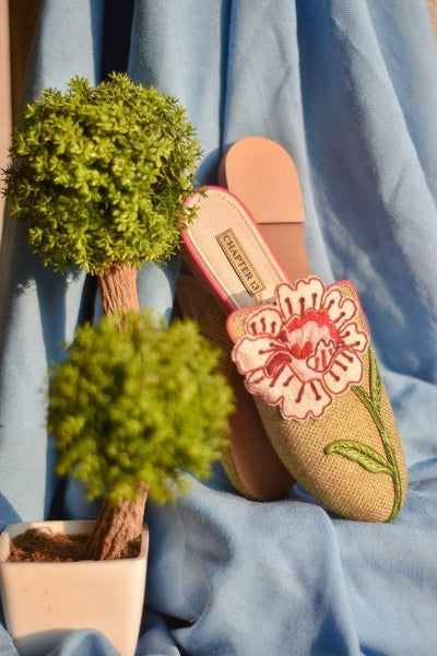 Chapter 13 - Light Green Floral Mule - 19940