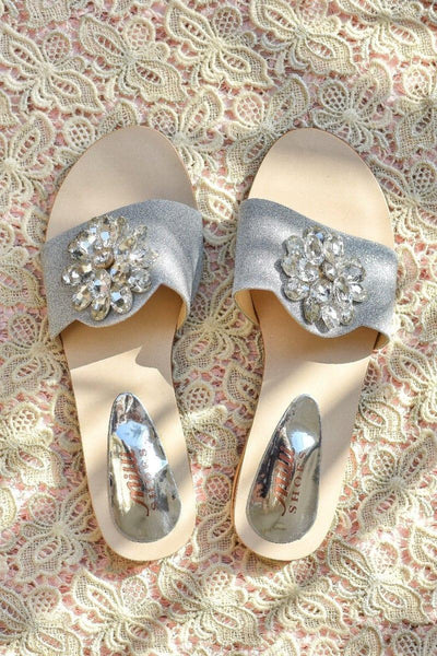 Milli Shoes - Fancy Slides - Silver - 1553 - Studio by TCS