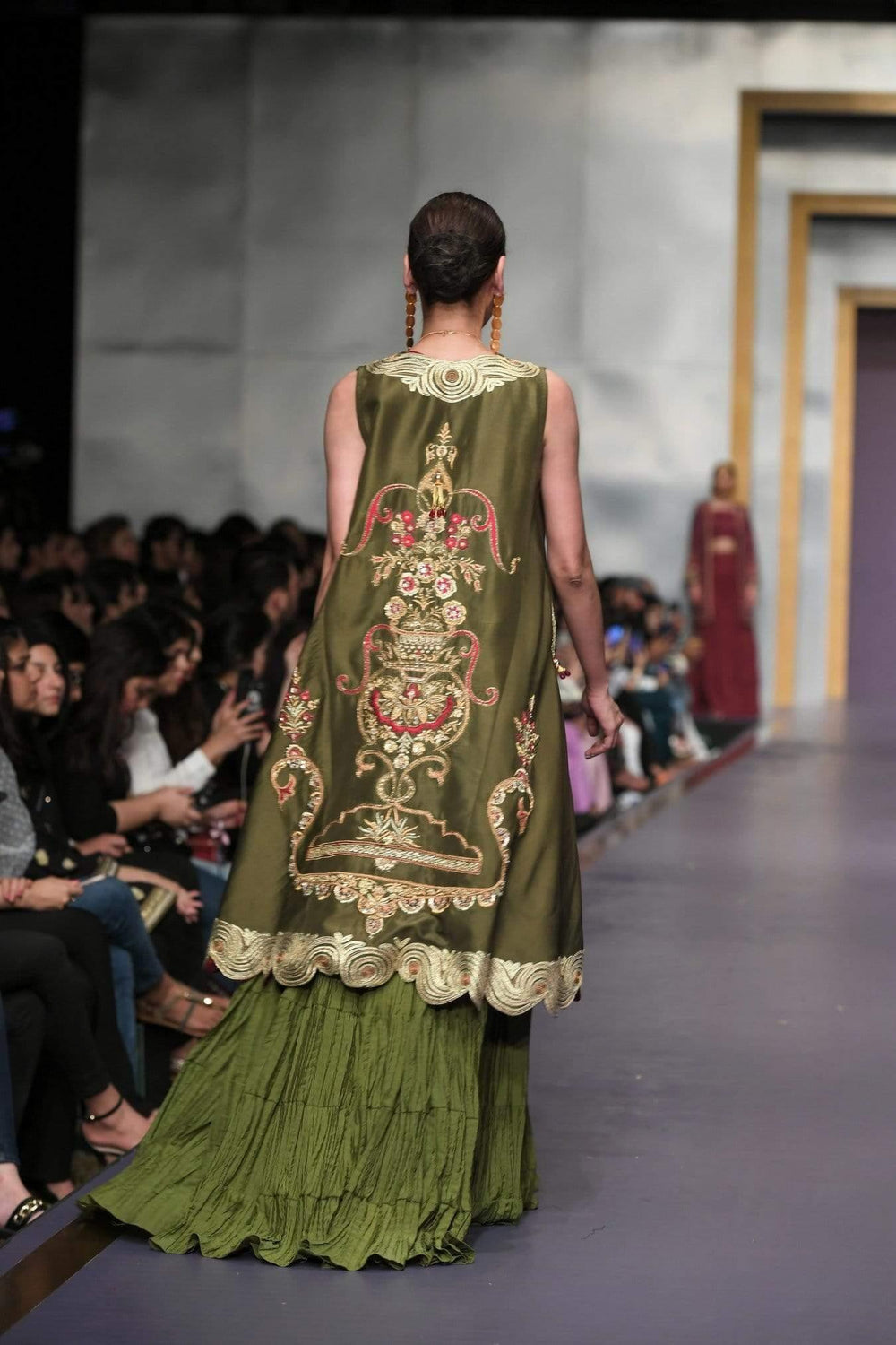 Yasmin Zaman - Green Albanian Jacket - F-188