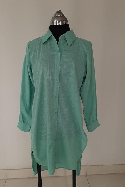 Mehr - green pure irish cotton tunic SS007 - 1 Piece - Studio by TCS