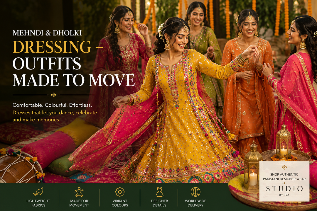Mehndi & Dholki Dressing — Outfits Made to Move