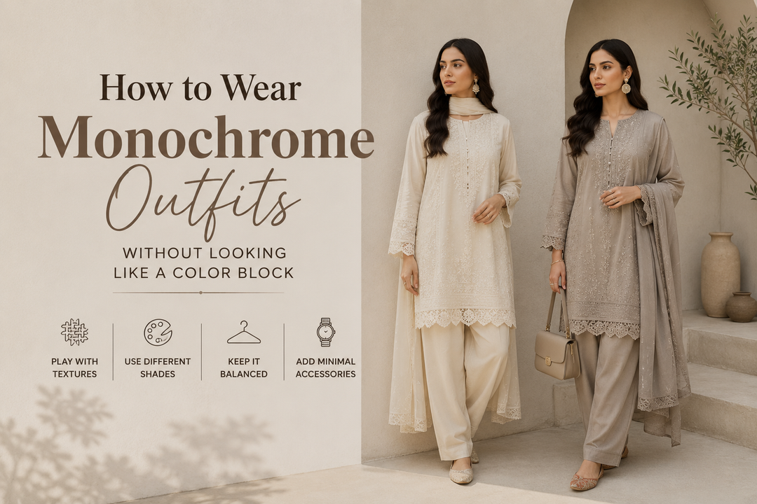 How to Wear Monochrome Outfits: A Practical Guide for Pakistani Women