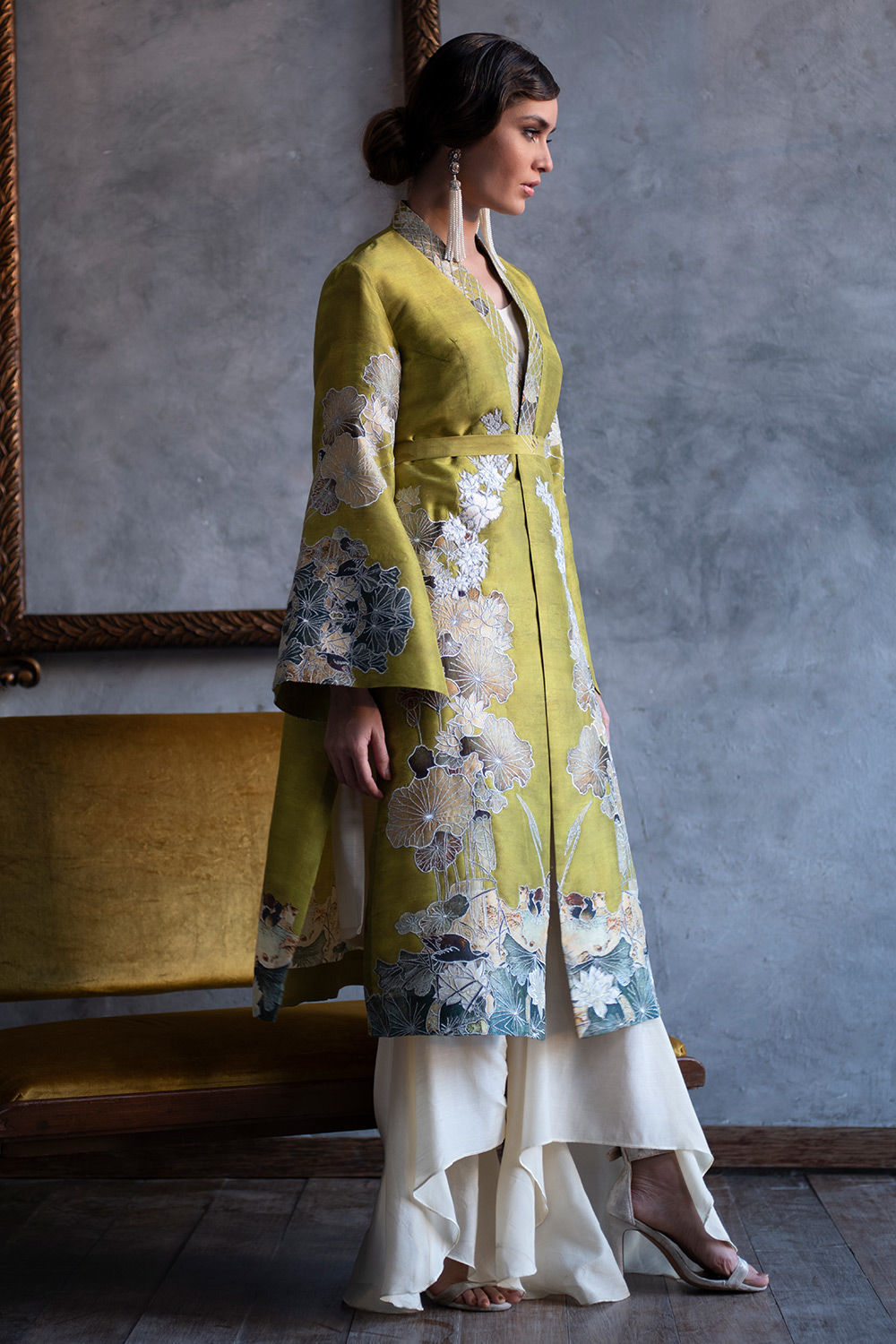 Shamaeel - GREEN RESORT - Raw Silk