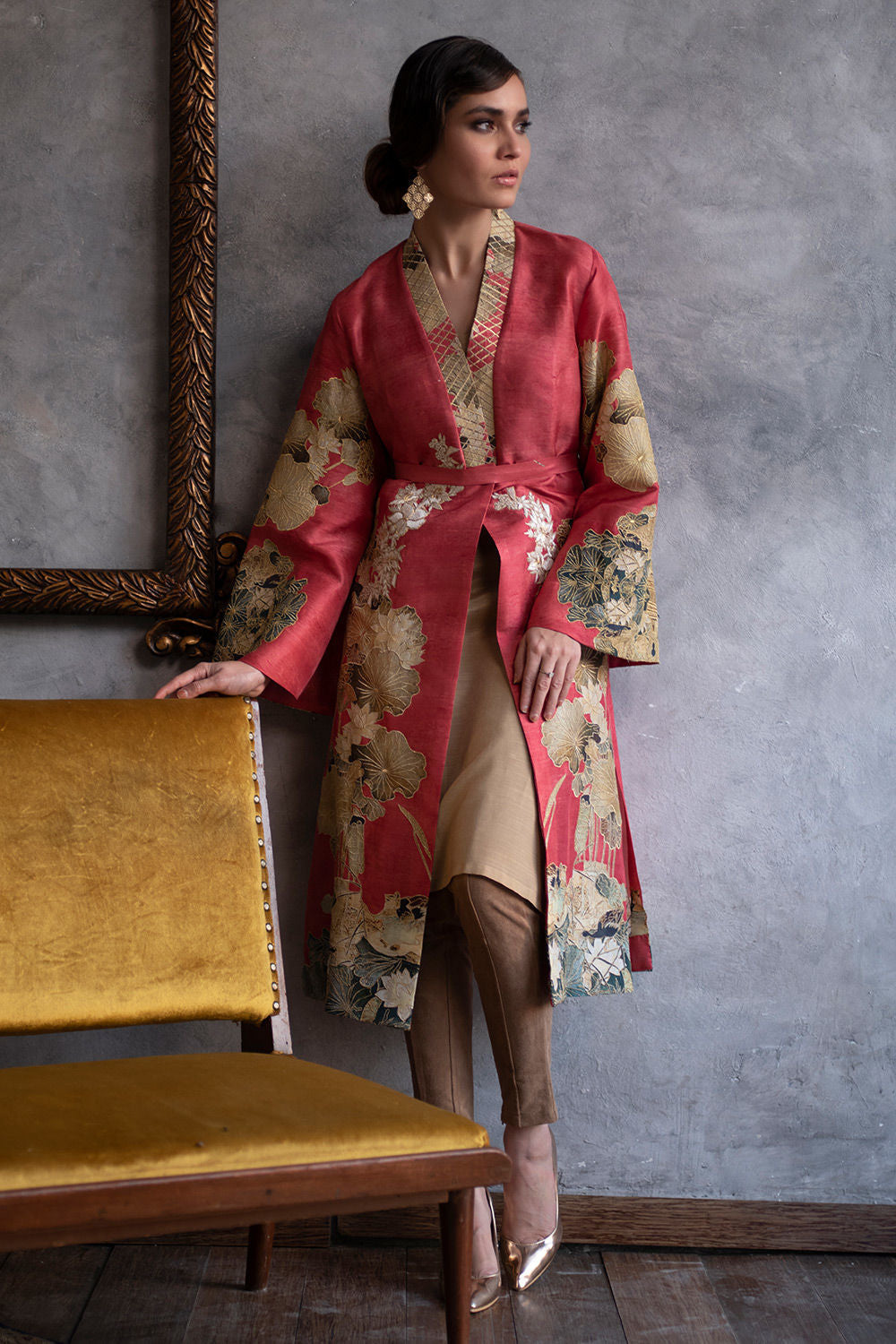 Shamaeel - PINK RESORT - Raw Silk