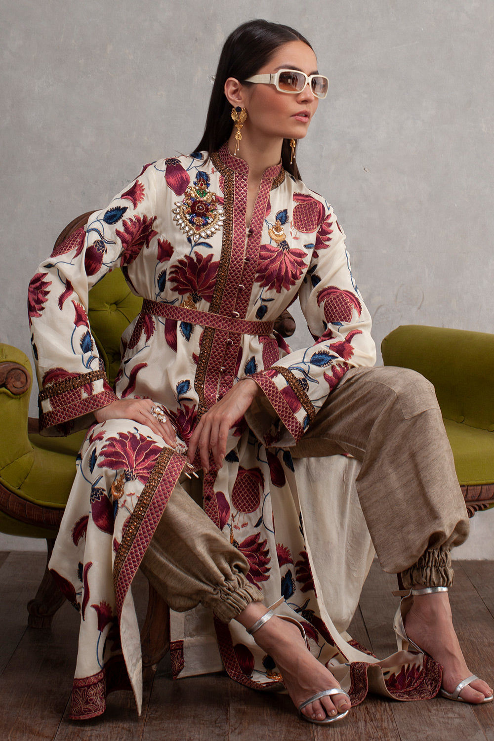 Shamaeel - CHINTZ LUXURY COAT - Viscose Silk