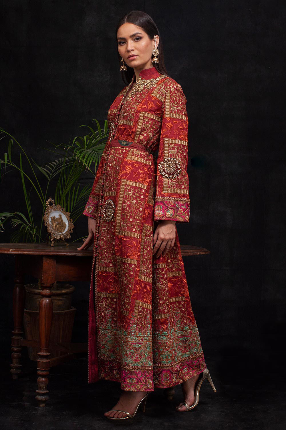 Shamaeel - RED BOX LUXURY COAT - Raw Silk