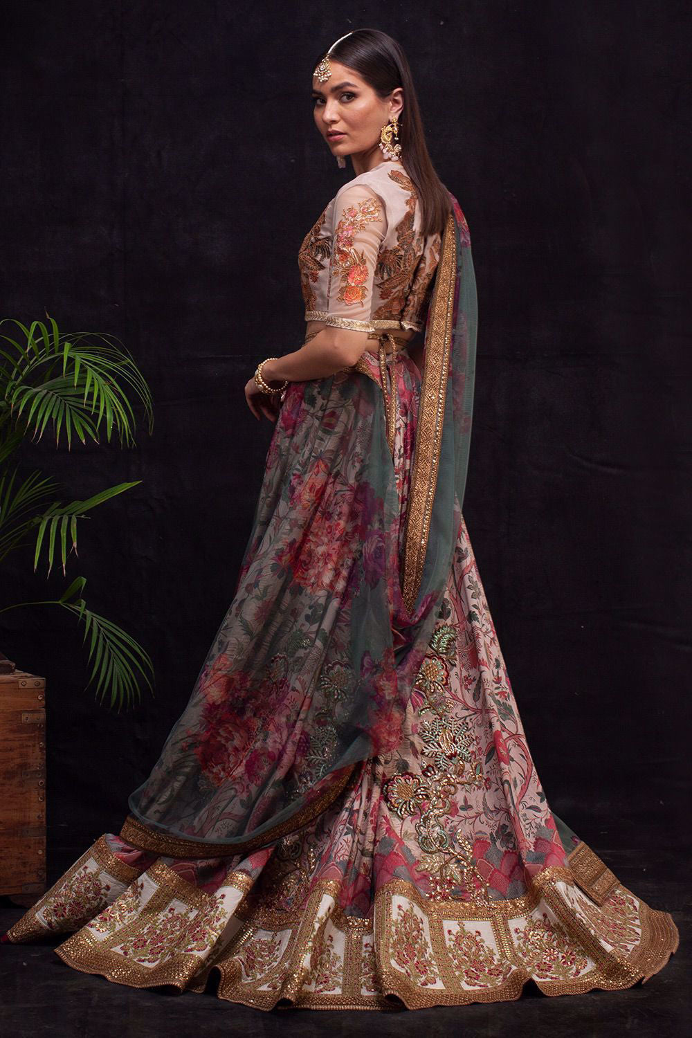 Shamaeel - SAFAVID 13 Lehenga - Raw Silk & Soft Net/Viscose Silk