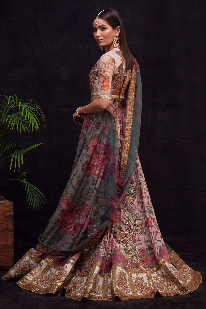 Shamaeel - SAFAVID 13 Lehenga - Raw Silk & Soft Net/Viscose Silk