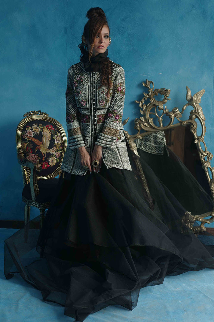 Shamaeel - Black Katyour - Pure Raw Silk