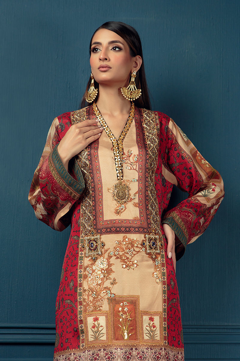 Shamaeel - Pinch Red - Viscose Silk