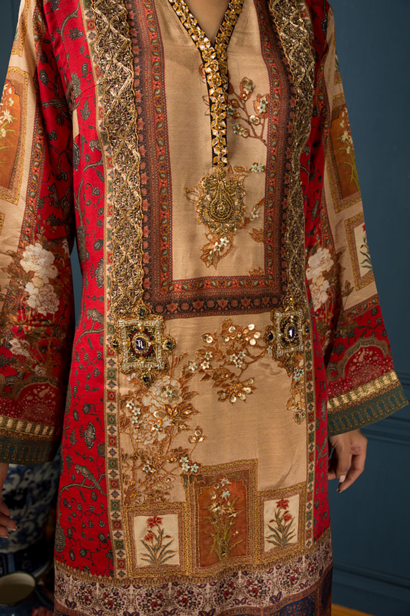 Shamaeel - Pinch Red - Viscose Silk