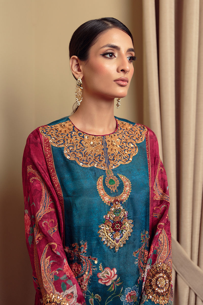 Shamaeel - Evening Blues - Viscose Silk
