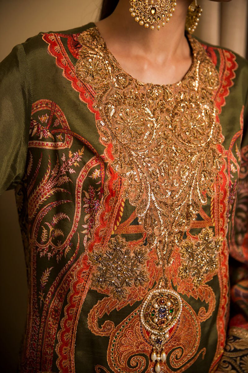 Shamaeel - Olives - Viscose Silk