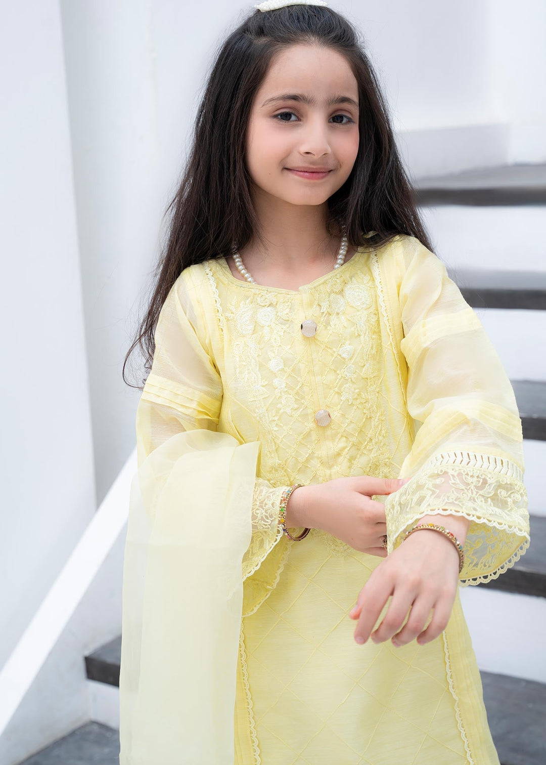 Laleen Barg Kids Yellow 3 Piece Suit Yellow 3 Piece