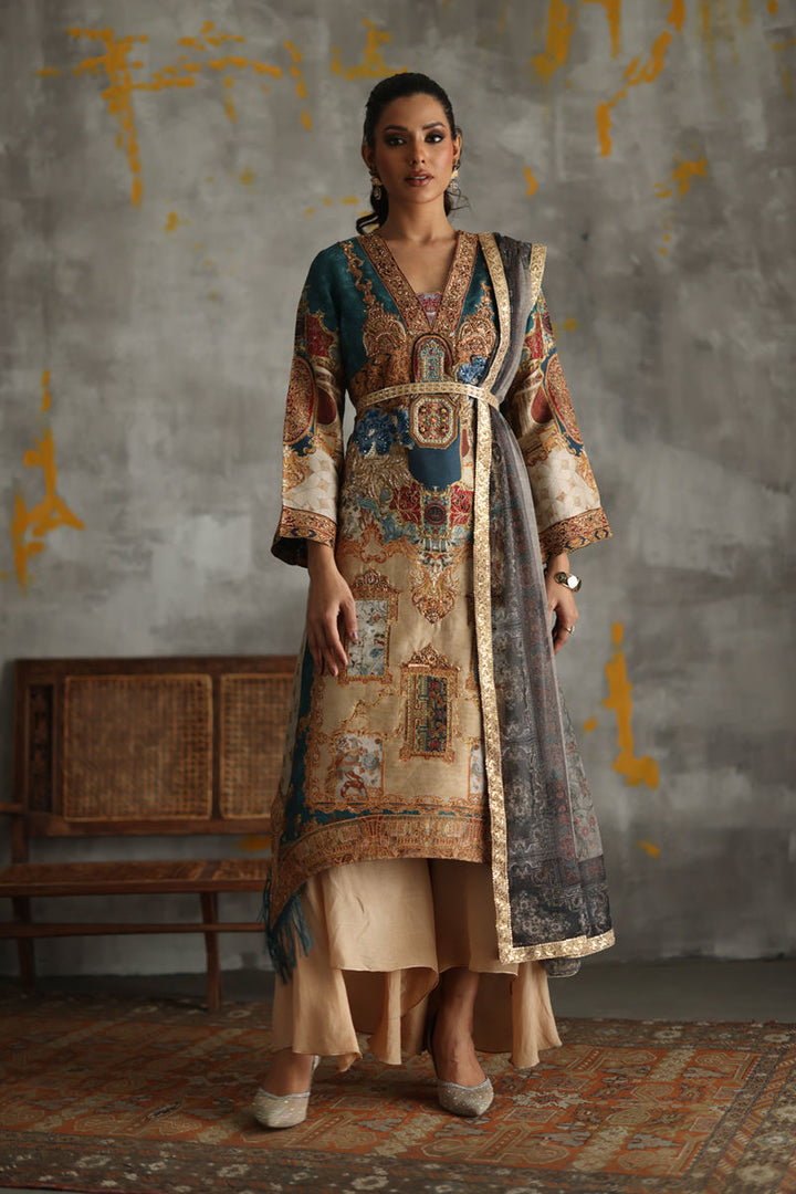 Shamaeel - Azure-5 - Sheesha Silk/Cotton Silk