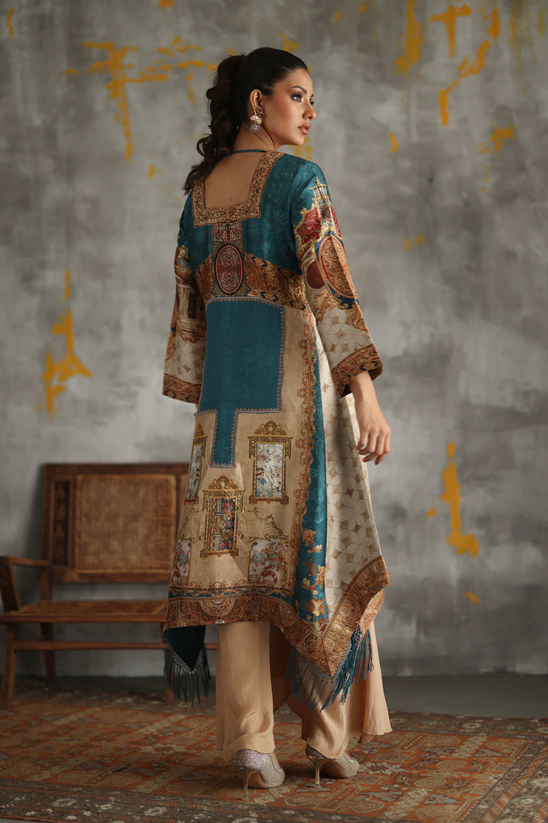 Shamaeel - Azure-5 - Sheesha Silk/Cotton Silk