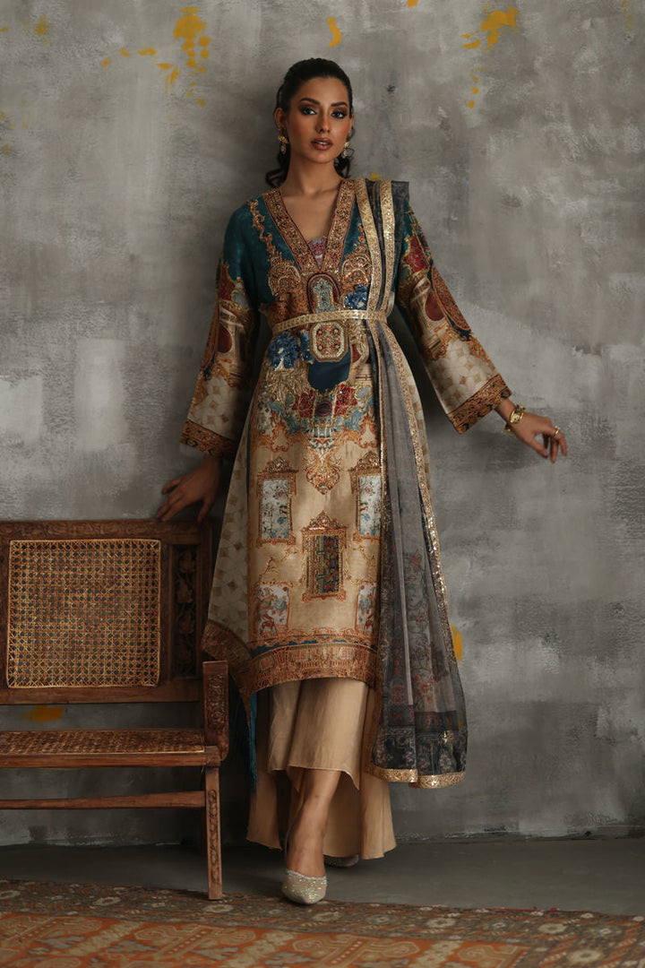 Shamaeel - Azure-5 - Sheesha Silk/Cotton Silk