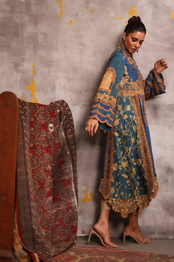 Shamaeel - Azure-6 - Sheesha Silk/Cotton Silk