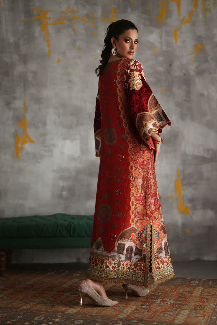 Shamaeel - Crimson-3 - Sheesha Silk & Palachi/Cotton Silk