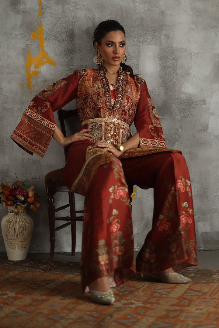 Shamaeel - Crimson-5 - Sheesha Silk