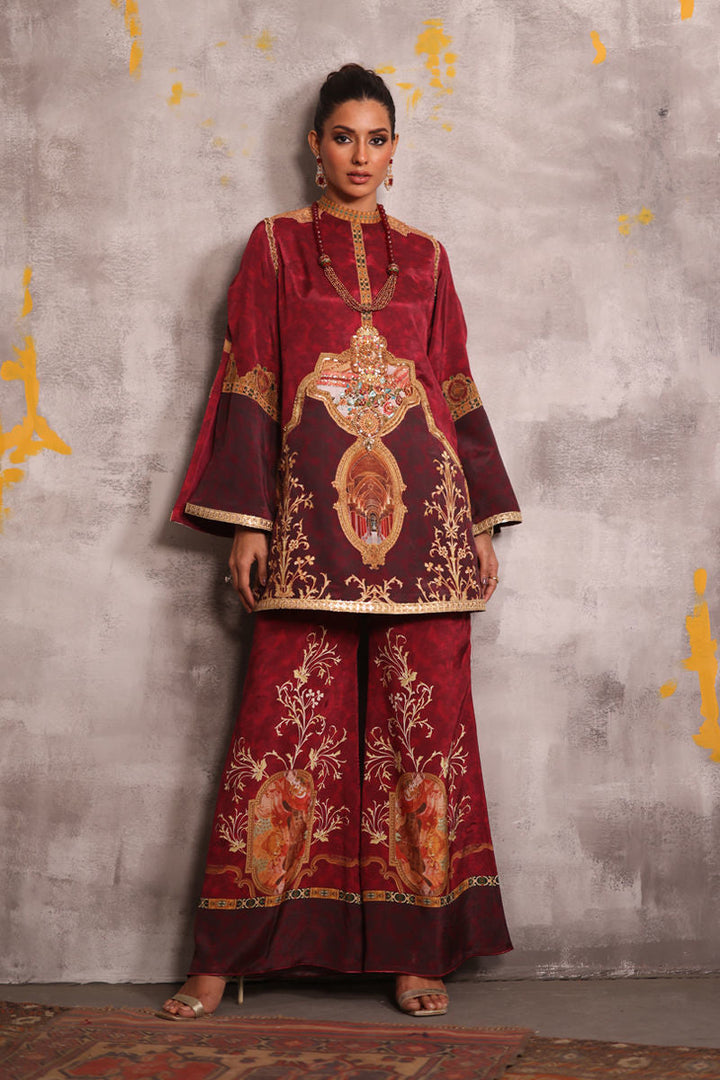 Shamaeel - Crimson-7 - Sheesha Silk